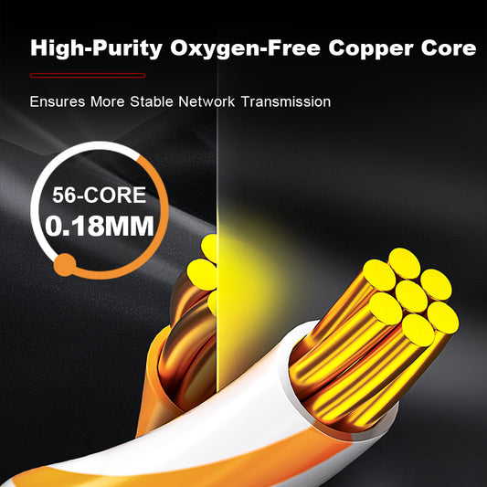 AMPCOM CAT6 Unshielded (UTP) PVC Network Patch Cable  for Home or Data Center