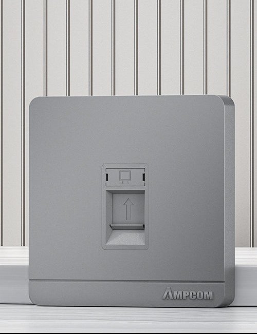 AMPCOM Faceplate & Keystone Jack – Secure, Modular Connectivity Solutions
