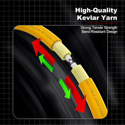 AMPCOM LC to SC SMF 9/125μm Single Mode (OS2) Duplex Fiber Optic Patch Cable, LSZH OFNR 2.0mm Jacket